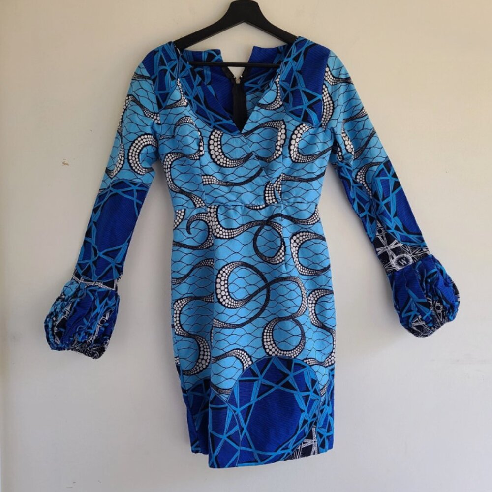 Octopus Dress Chest 30" Cosplay Costume Cephalopod Handmade OOAK Blue Tentacles